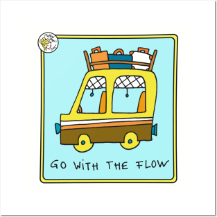 Vintage Van & Go with the flow! Posters and Art